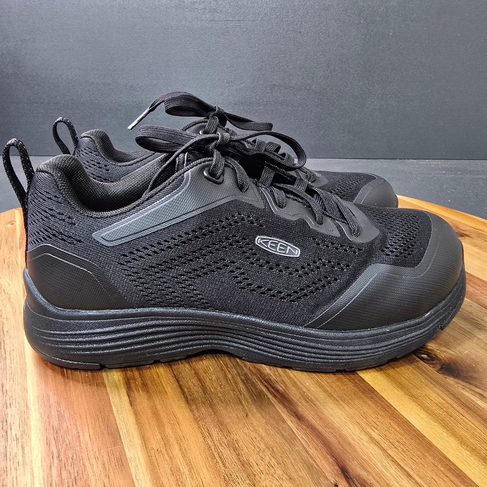 Keen Utility Vista Energy Work Safety Shoes Mens 7.5W Black Carbon Fiber Toe - Picture 6 of 12
